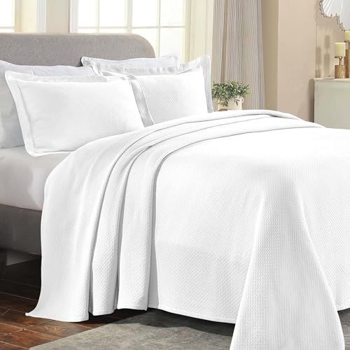Superior Katoenen Sprei - Wit - King