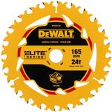 DeWalt Accessoires DT4100-QZ ELITE cirkelzaagblad 165x20mm 24T - DT4100-QZ