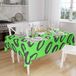 Bonamaison Tafelkleed, Anti-Mold, Sneldrogend, Waterdicht, 100% Polyester Tafellaken, Neon groene rook, 140 x 160 Cm