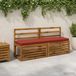 vidaXL Banc de coussins VUGHT 100% Polyester Rouge