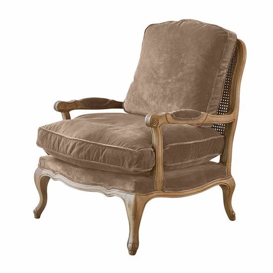 LOBERON Fauteuil Corlay taupe/bruin
