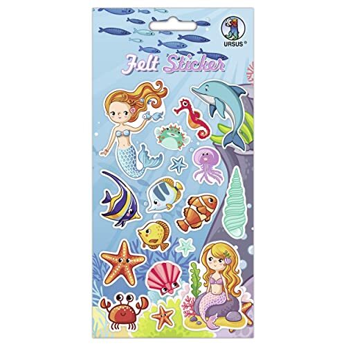 Ursus 59550003 Felt Sticker Ocean, kleurrijk