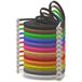 0.25m- Cat6kabel 0.25m - 12 kleuren - 12 stuks - Cat.6 platte netwerkkabel Cat6kabel ultra platte Cat.6 patchkabel 1000 Mbit/s Gigabit LAN (RJ45) plat slank micro