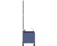 vidaXL Plantenbak met klimrek en wielen Grijs 40 x 40 x 148 cm