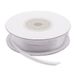 Decoraparty Dubbel satijnen lint, wit, 3 mm, 50 m