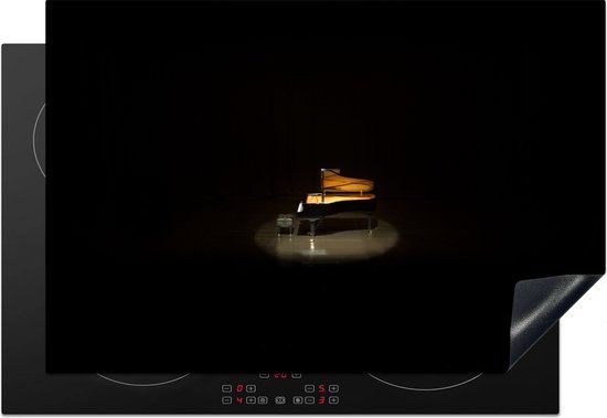 KitchenYeah® Inductie beschermer 77x51 cm - Concertgebouw met vleugel - Inductiebeschermer