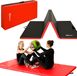 EYEPOWER Tapis de sol souple, 220x110x5 cm, rouge-noir