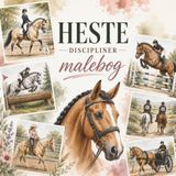 Malebog Heste Discipliner: Fra dressur til western – en detaljeret malebog for hesteelskere