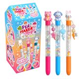 Gear2Play Ottosimon Gear2Play Pen Maker Magic - Mini: Dieren - Maak 3 unieke pennen met kralen, bedels en dierfiguren