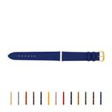 SELVA Horlogeband, 14-24 mm, Leer, Verwisselbaar, Vervangende Band voor Smartwatch, Gemaakt in Duitsland