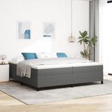 vidaXL - Boxspring bed - Lichtgrijs - 200 x 200 cm - Corduroy stof