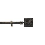 douceur d'intérieur, Uitschuifbare stang in complete set (120 < 210 cm) Tempo zwart/goud, gepatineerd