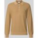 Lacoste Classic Fit gebreide polo bruin, Faux-uni