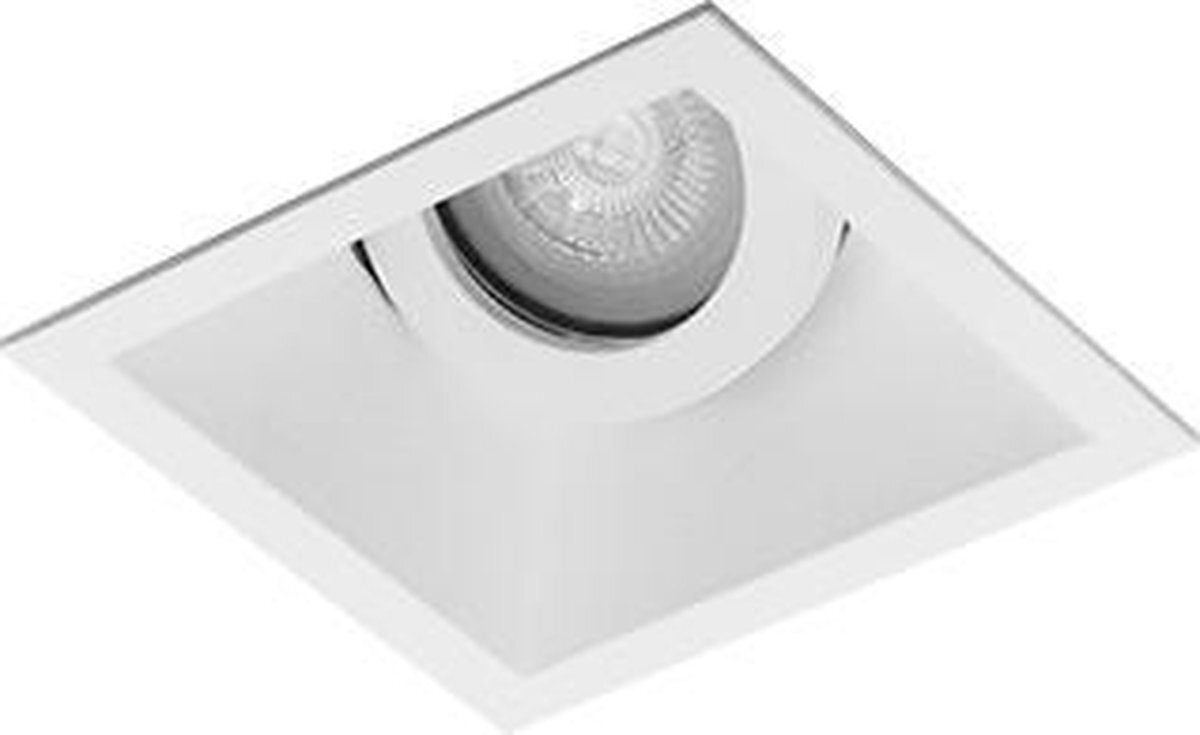 Philips Premium Inbouwspot Sander Wit Verdiepte vierkante spot Extra Warm Wit (2700K) Met LED