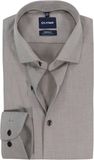 OLYMP 24/7 Luxor modern fit overhemd - twill - caramel