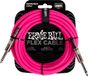 Ernie Ball 6418 Flex Cable Gitaarkabel Roze 6 Meter