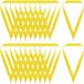 Allecto plus - 20 Award Neck Ribbons Sport Medaille Lanyards Geel Polyester Linten Bandjes