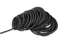 Gima - Latexslang met elastische weerstand, kluwen 25 m, wanddikte 3,5 mm, weerstandsgraad X-Heavy, kleur zwart.