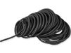Gima - Latexslang met elastische weerstand, kluwen 25 m, wanddikte 3,5 mm, weerstandsgraad X-Heavy, kleur zwart.