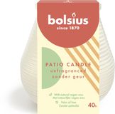 Bolsius Bougie d'extérieur / Patiolight - Non parfumé - Blanc laiteux - 9,5 cm / ø 9 cm