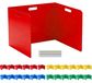 OEM Opvouwbare bureauverdelers, 24 stuks, 4 kleuren, privacy scherm, U-vorm