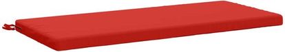 vidaXL Bankkussen SOEST 100% Polyester Rood 120 x 50 x 5 cm