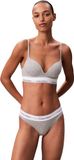 Calvin Klein Dames Push UP Plunge LV00QF8502 Plunge, Grijs (Grey Heather), 38B
