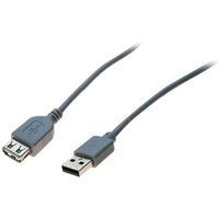 Generic USB-verlengkabel - USB 2.0 A (V) naar USB 2.0 A (M) - 5 m - grijs