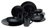 CreaTable Serie Black Matt combiservies 16-delig