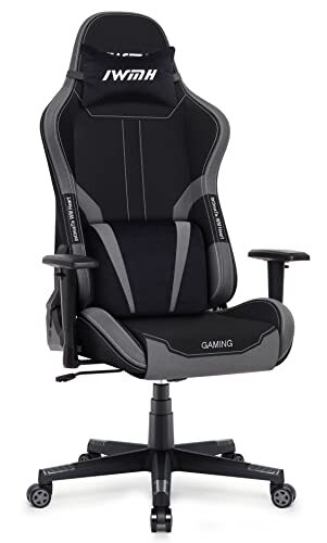 IntimaTe WM Heart Gaming stoel, stof, kunstleer, zwart + donkergrijs, 4956131 cm
