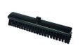 Maya Professional Tools 15009-6 straatbezem FBK/levensmiddelhygiene met middelharde borstelharen, 400 mm x 60 mm, zwart