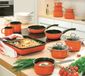 Riess casserole Nouvelle Ø16cm 1 litre Corail émail induction
