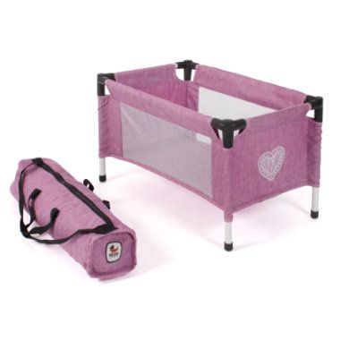 BAYER CHIC 2000 Poppen Reisbedje Jeans Roze