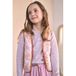 NONO rechtvallend gebloemd teddy gilet - roze