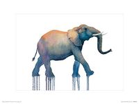 The Art Group Oliver Flores (Elephant Walk) - Art Print 30 x 40cm