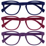 Opulize Pop 3 Stuks Retro Ronde Glad Mat Roze Purper Groen Mannen Vrouwen Leesbril Scharnieren Met Veer RRR2-456