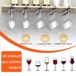 Shenzhen Haorui Industrial Technology Co., Ltd. Porte-verre à vin suspendu sous le meuble de cuisine - Organisateur de rangement - Lot de 3 porte-verres à vin - Noir - Acier au carbone
