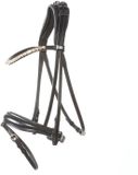 Kavalkade Anatomische hoofdstellen Fortuna Cob Zwart Leer/Rubber