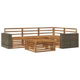 vidaXL - Buiten - bank - set - 5 - st - Naturel - Massief - Acacia - Hout
