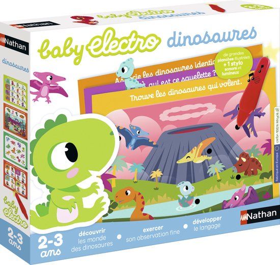 Nathan Baby Electro Dinosaurs – Leer- en vraagspel – Magische pen