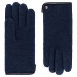 Roeckl Vingerhandschoenen 'FELTED WOOL' blauw / navy / nachtblauw / royal blue/koningsblauw / donkerblauw / blauw gemêleerd