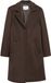 s.Oliver Manteau en laine col à revers coupe droite à bouton femme