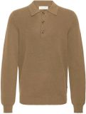 Casual Friday Polo Abel 0231 Milano Lange mouw Katoen Heren XL Sepia