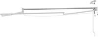 vidaXL Electric Awning Frame with LED and Wind Sensor 2.5 x 2 m White