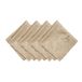 Elrene Damast servet, polyester, taupe, 17" x 17" (Set van 4)
