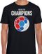 Bellatio Decorations USA EK/ WK supporter t-shirt - we are the champions met USA voetbal - zwart - heren - kleding / shirt S