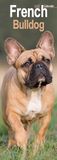 French CAROUSEL CALENDARS 2027 French Bulldog Slim Hardcover