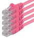 Câble réseau Câble Ethernet - 1 mètre - Cat6 - Magenta - 5 pièces