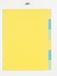 Class'ex tabbladen 6 tabs (zonder inlegvel) 23-gaatsperforatie karton geassorteerde kleuren