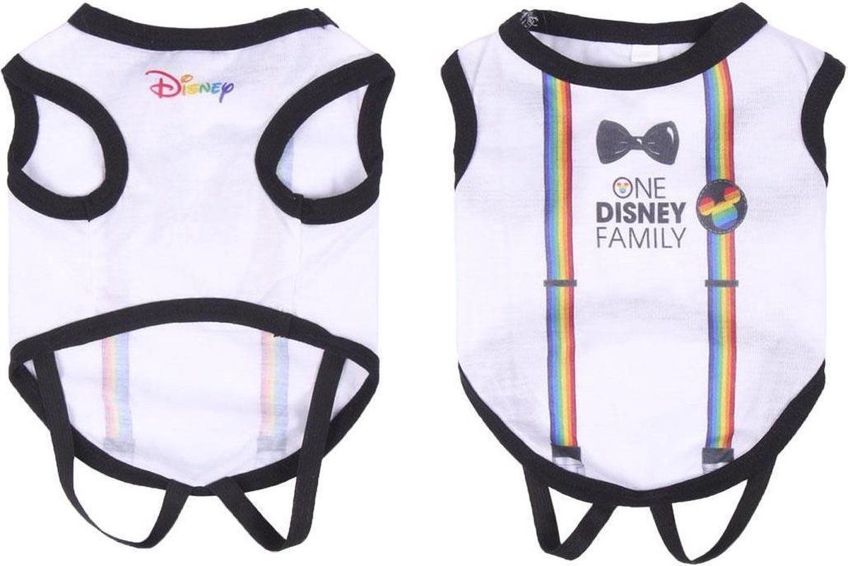 Cerdá DISNEY PRIDE - Honden Shirt - XS (Lengte 28cm - Borst 42-50cm) - Wit